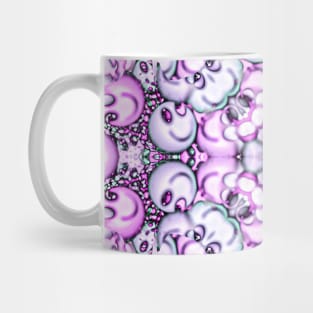 Circular cute pattern of tiny smileys and ghosts for children Mug